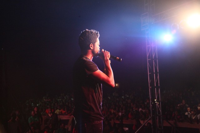 Basketmouth on stage