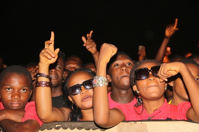 Fans in hysterical mood at the Blaze concert