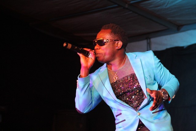 Duncan mighty performing on stage
