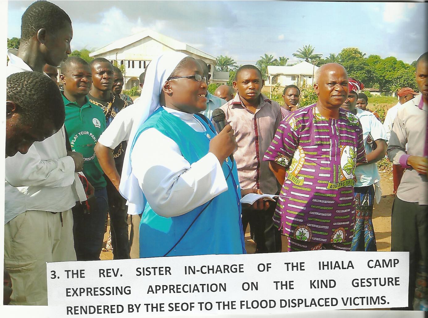 Visit to the Flood Displaced Victims Camp at Umudara Ihiala L.G.A.