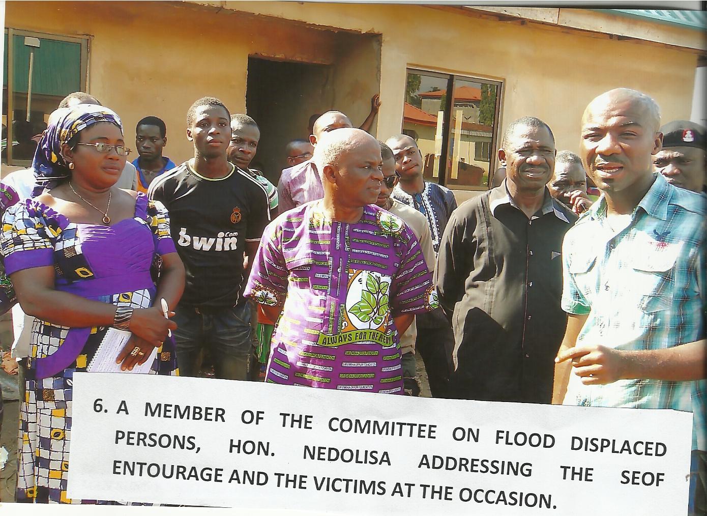 Visit to the Flood Displaced Victims at Ozubulu Ekwusigo L.G.A. Secretariat