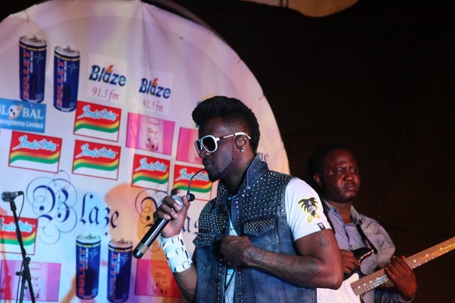 Peter of Psquare on stage at the Blaze Blast concert