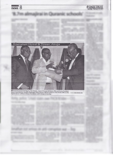 The Daily Trust, February 25, 2013