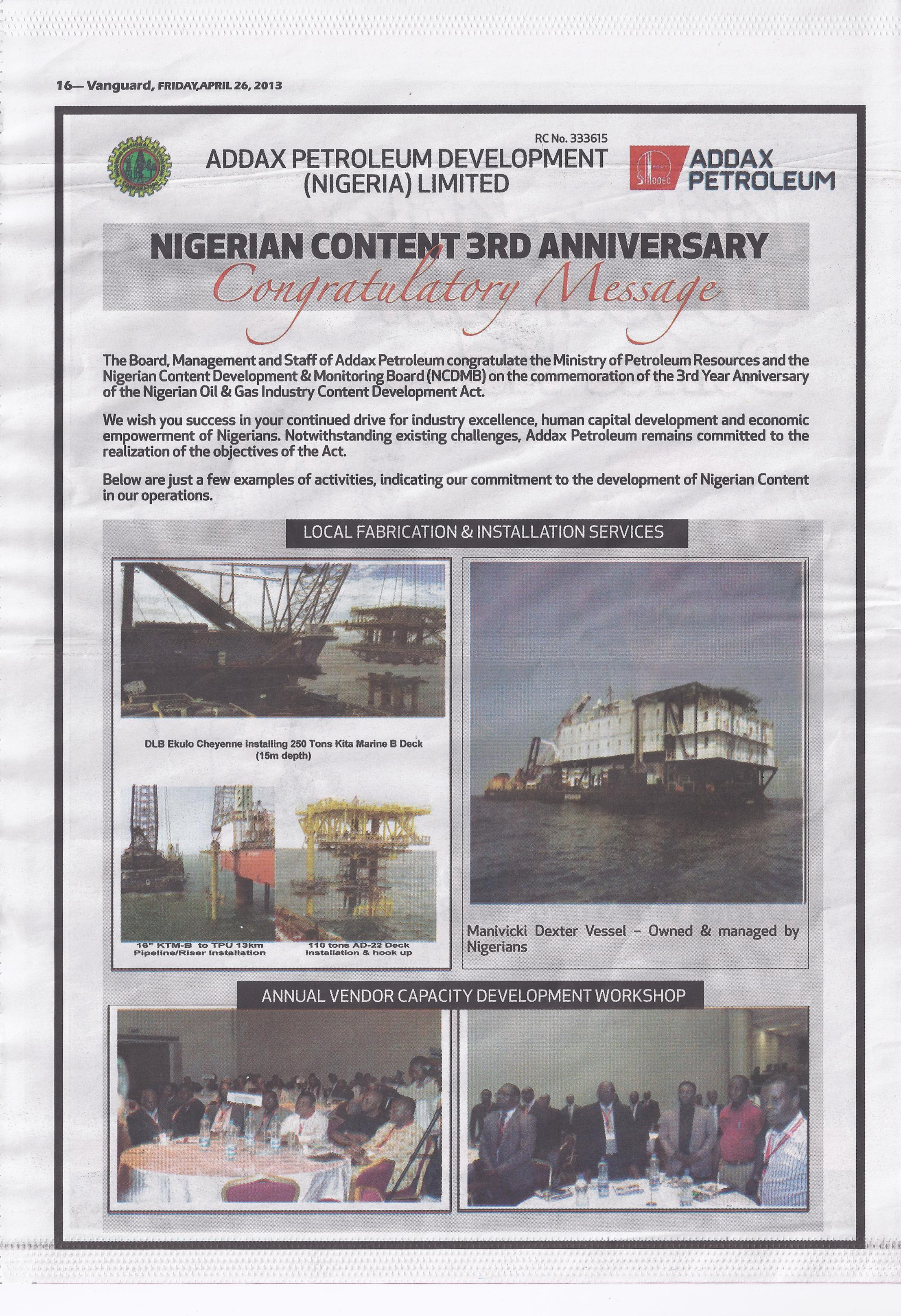 Nigerian Content 3rd Anniversary