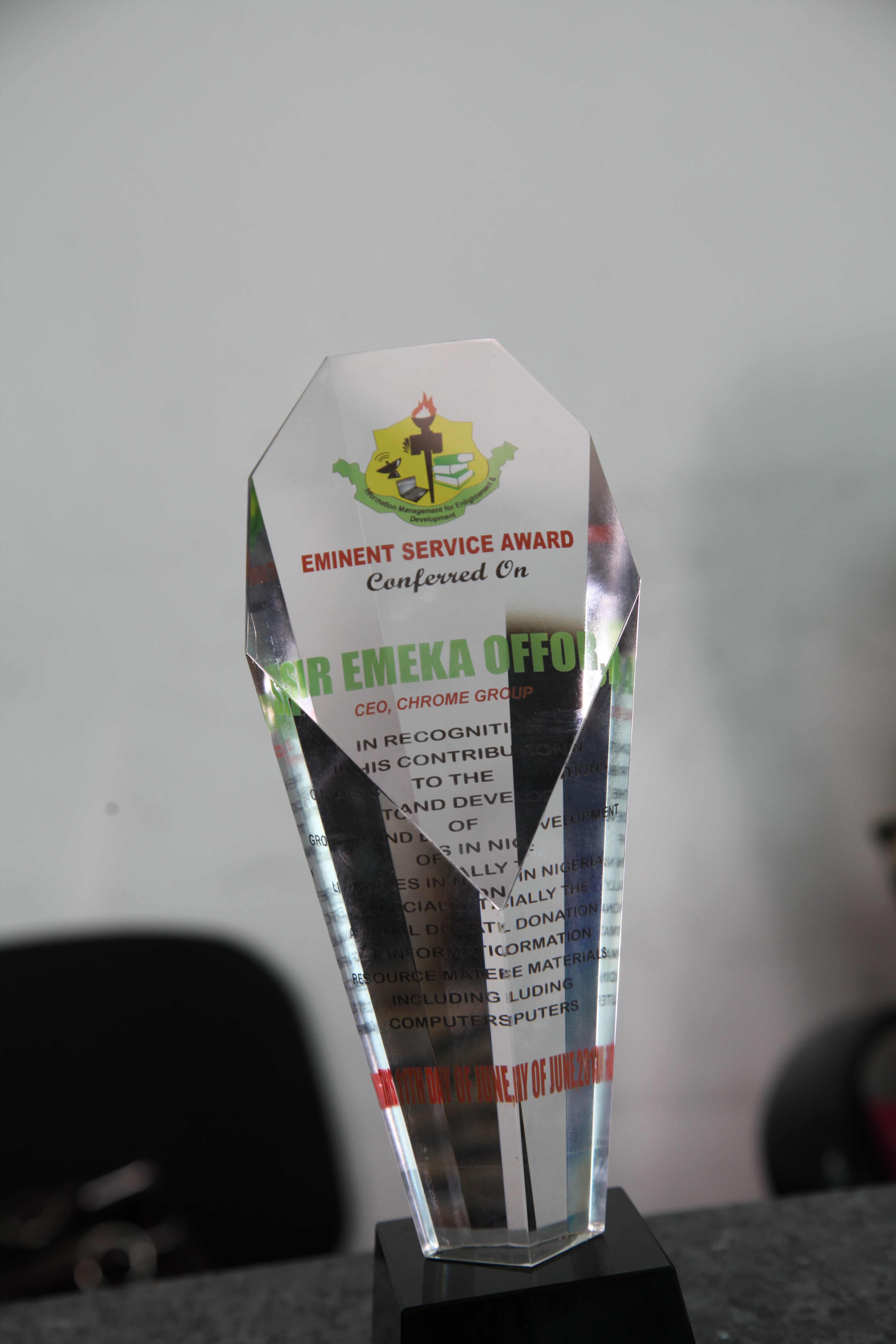 Sir Emeka Offor Honored by Nigerian Library Association
