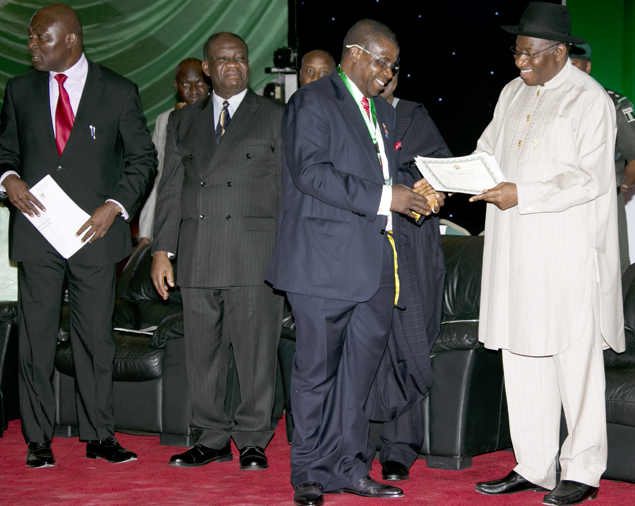 Formal Handover of Share Certificates and Licenses to New Core Owners of PHCN Successor Companies