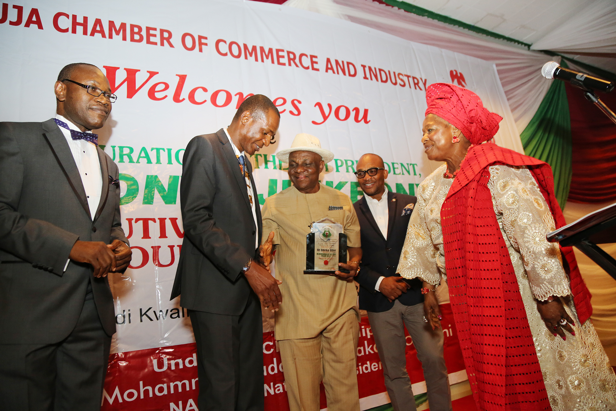 At the Inauguration of the new President of the Abuja Chambers of Commerce and Industry