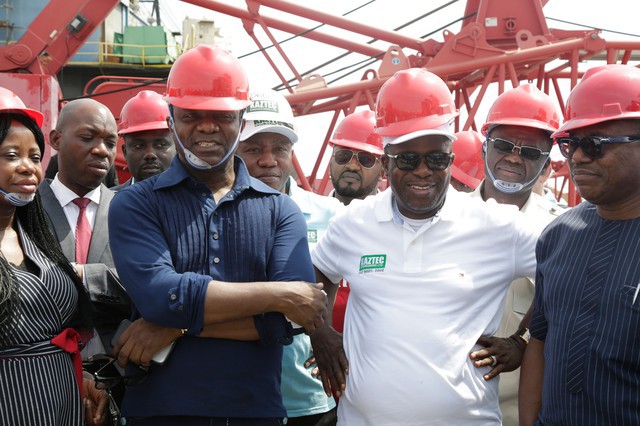 Vice President Prof. Osinbajo Visits Kaztec Fabrication Yard in Lagos
