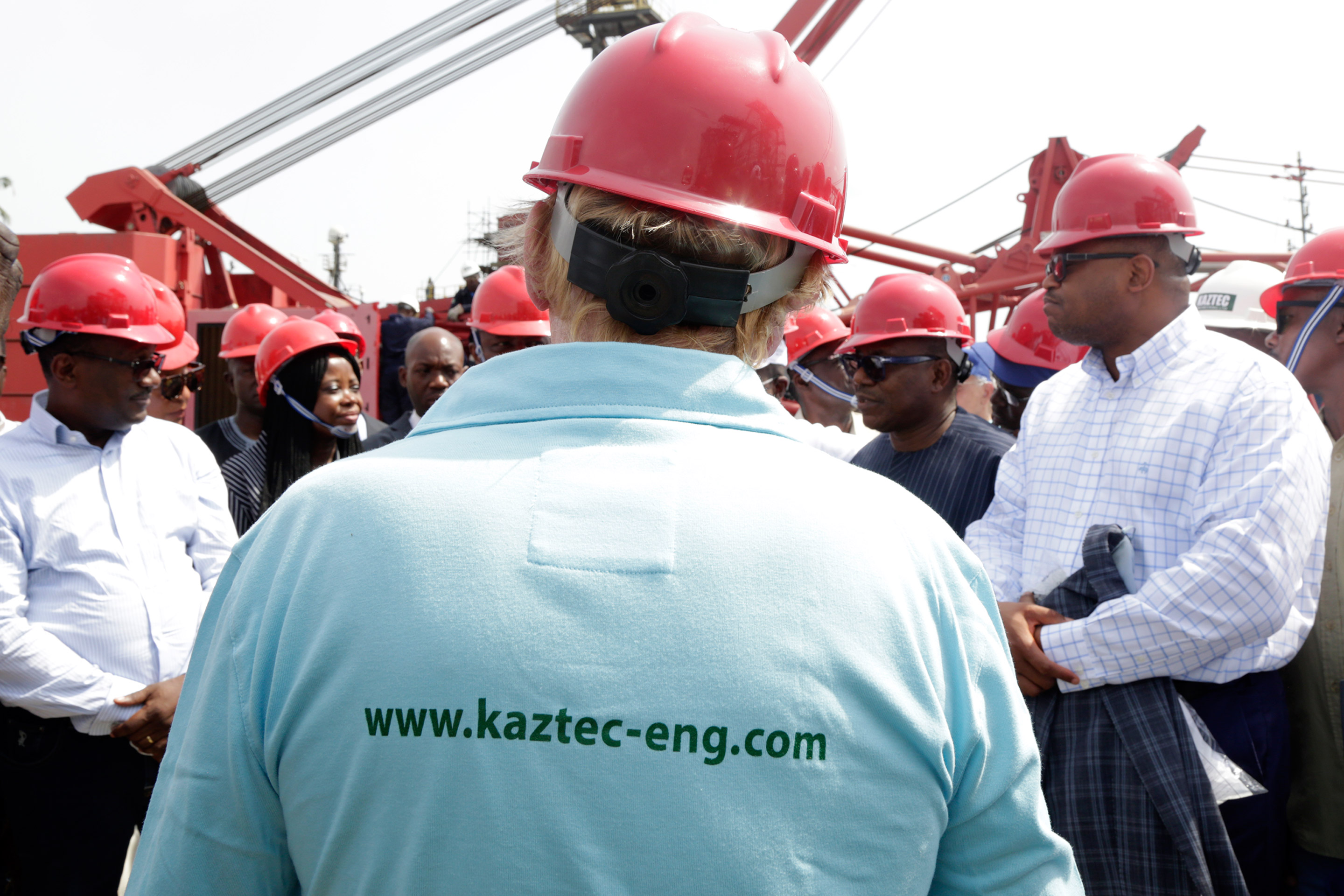 Vice President Prof. Osinbajo Visits Kaztec Fabrication Yard in Lagos